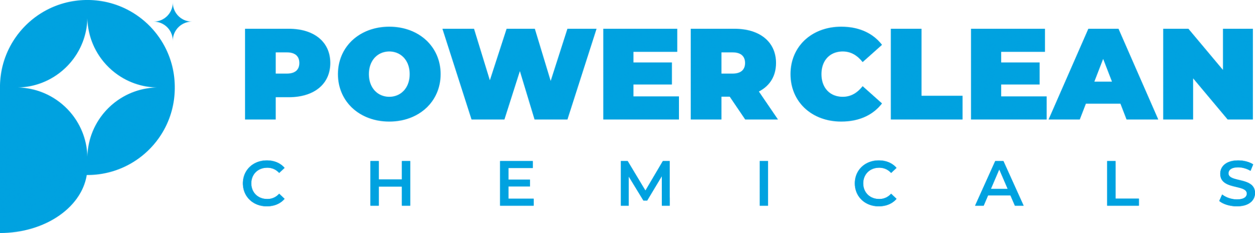 Power Clean Logo Landscape Blue